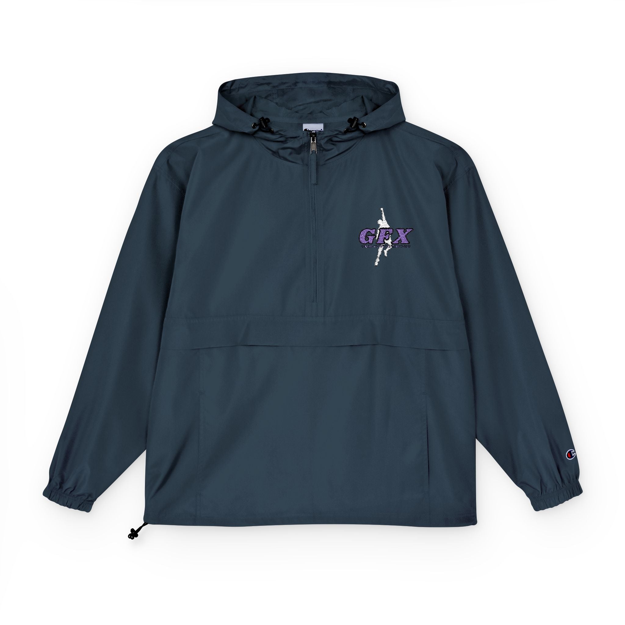 GFX SIGNATURE LOGO HYPEMAN (WHT/VI)  Champion Unisex Packable Anorak Jacket
