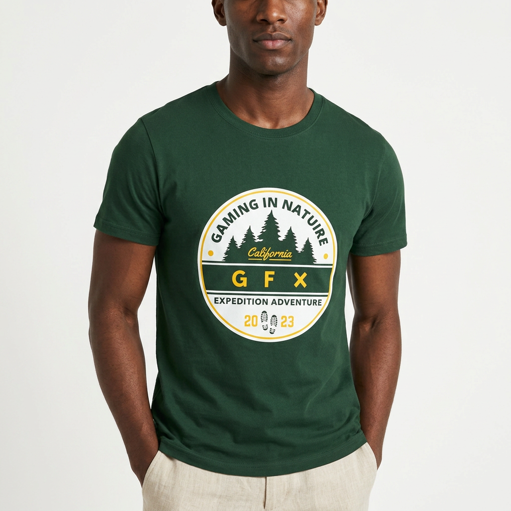Generated by Modelfy for GFX GAMING IN NATURE Short-Sleeve Unisex T-Shirt