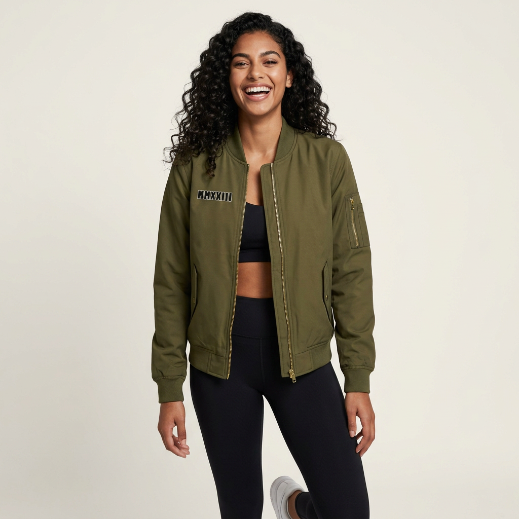 Generated by Modelfy for Unisex Bomber Jacket