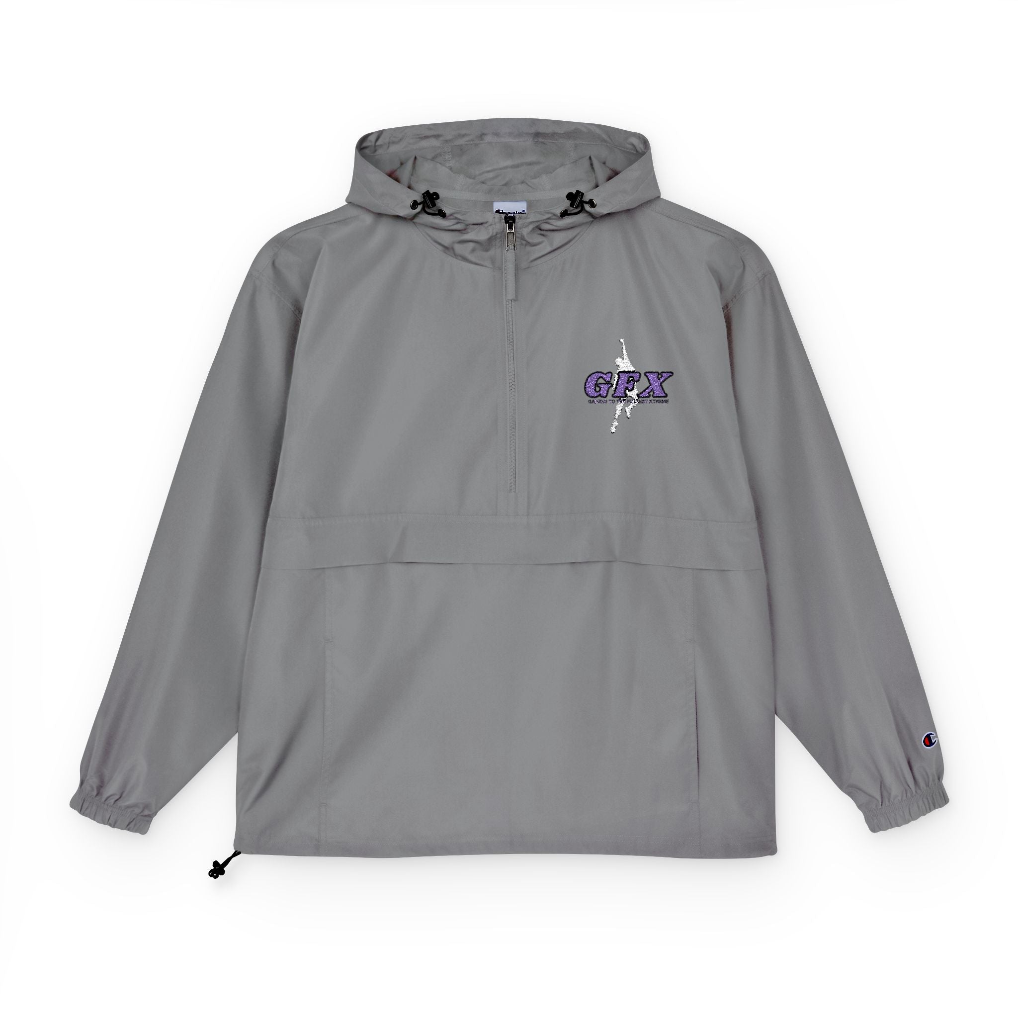 GFX SIGNATURE LOGO HYPEMAN (WHT/VI)  Champion Unisex Packable Anorak Jacket