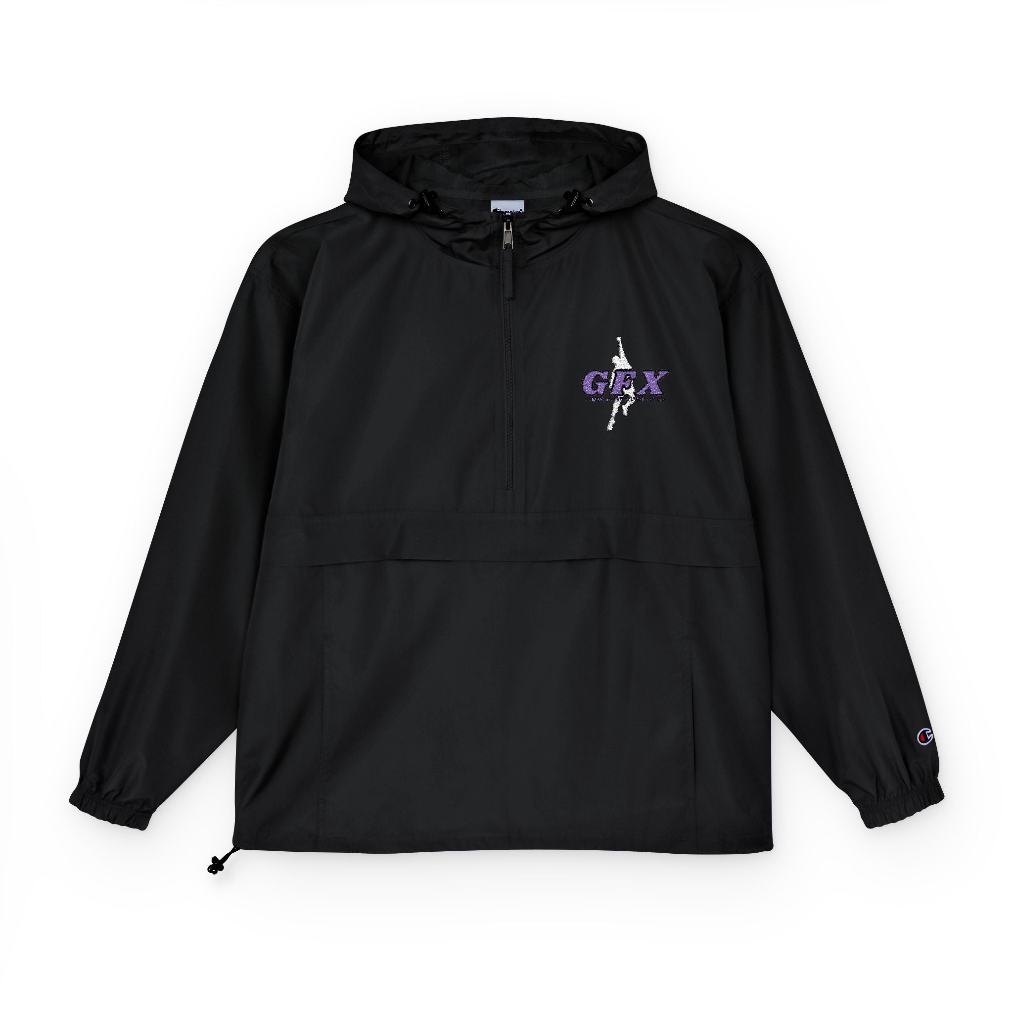 GFX SIGNATURE LOGO HYPEMAN (WHT/VI)  Champion Unisex Packable Anorak Jacket